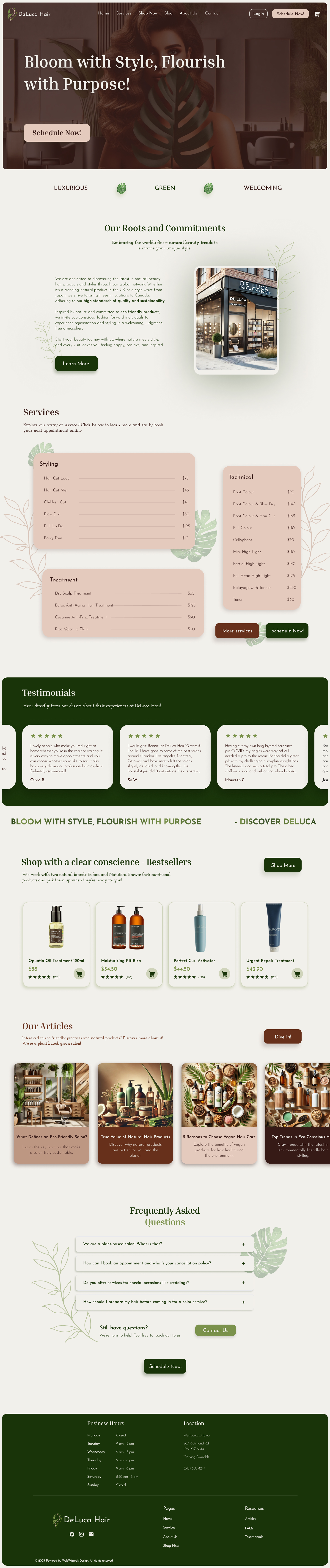 DeLuca homepage