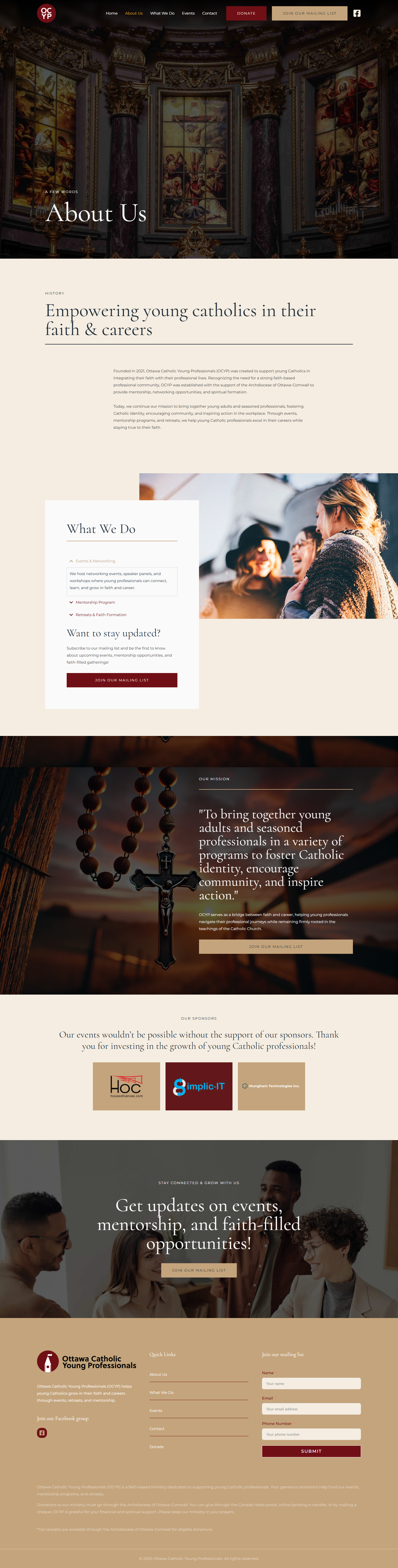 OCYP about page