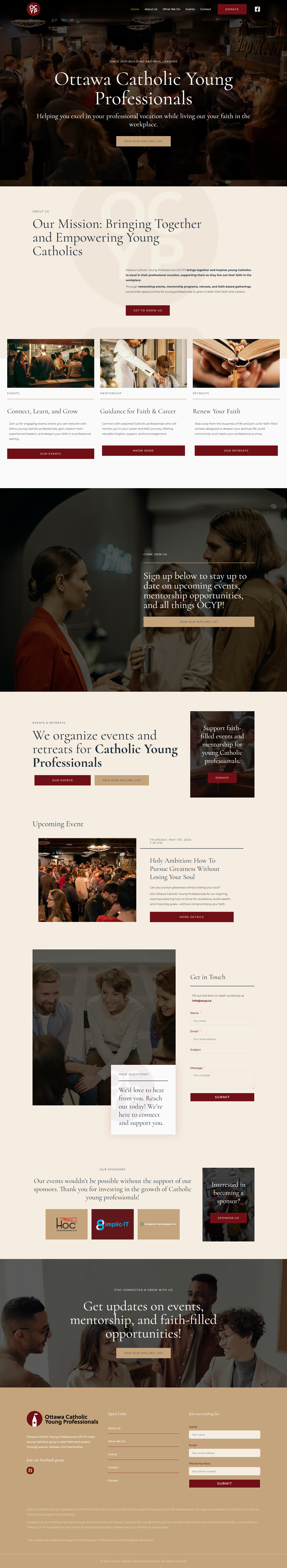 OCYP homepage